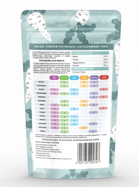 Perro Mix & Match Liofilizowany Korzeń pietruszki 15g