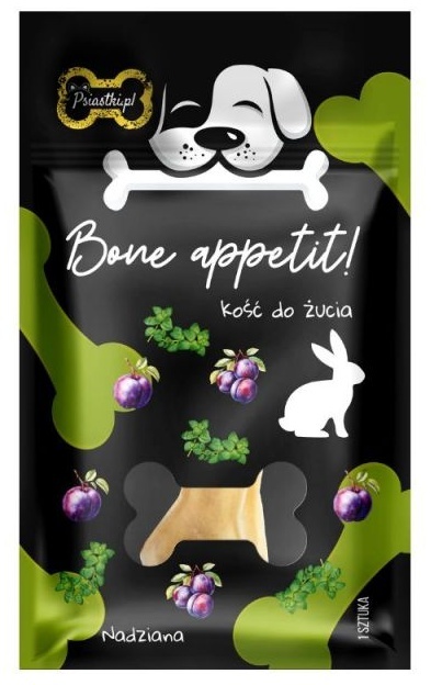 Psiastki Bone Appetit! Kość do żucia z Królikiem, śliwką i oregano