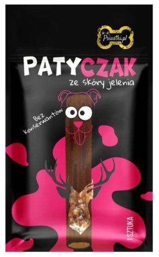 Psiastki Patyczak Paluch ze skóry jelenia