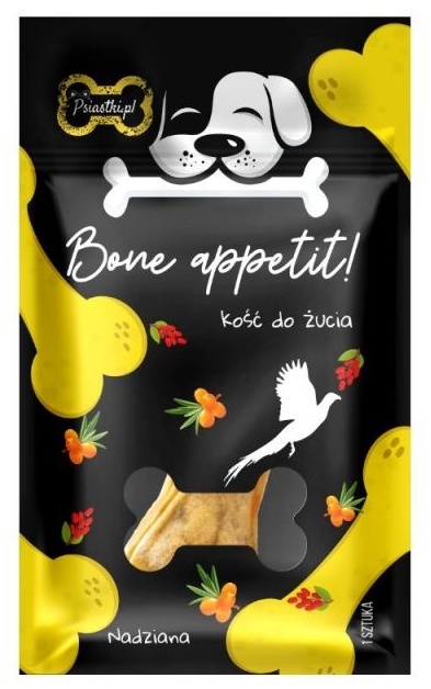 Psiastki Bone Appetit! Kość do żucia z Bażantem, rokitnikiem i acerolą