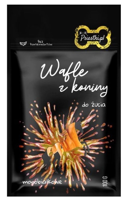 Psiastki Wafle do żucia z Koniny 100g