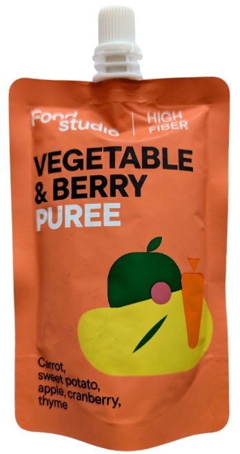 Puree dla psów Food Studio Marchewka, batat, jabłko, żurawina i tymianek 150ml