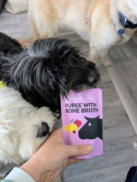 Puree dla psów Food Studio Marchewka, dynia, czarna porzeczka i kurkuma 150ml